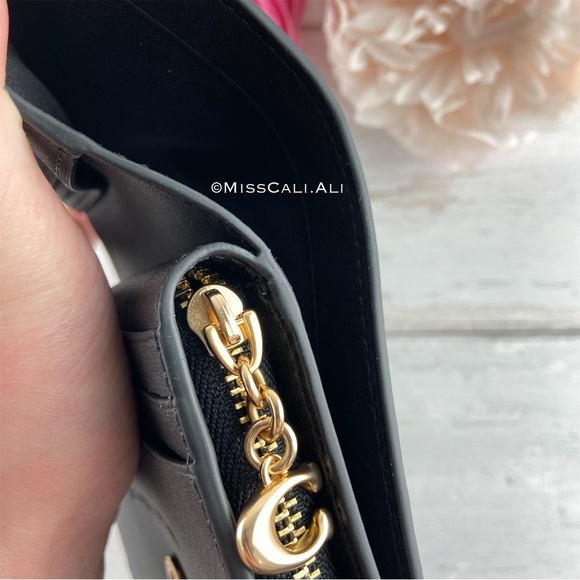 NWT COACH X Peanuts Snap Wallet In Signature Canvas With Woodstock Print - Picture 8 of 16